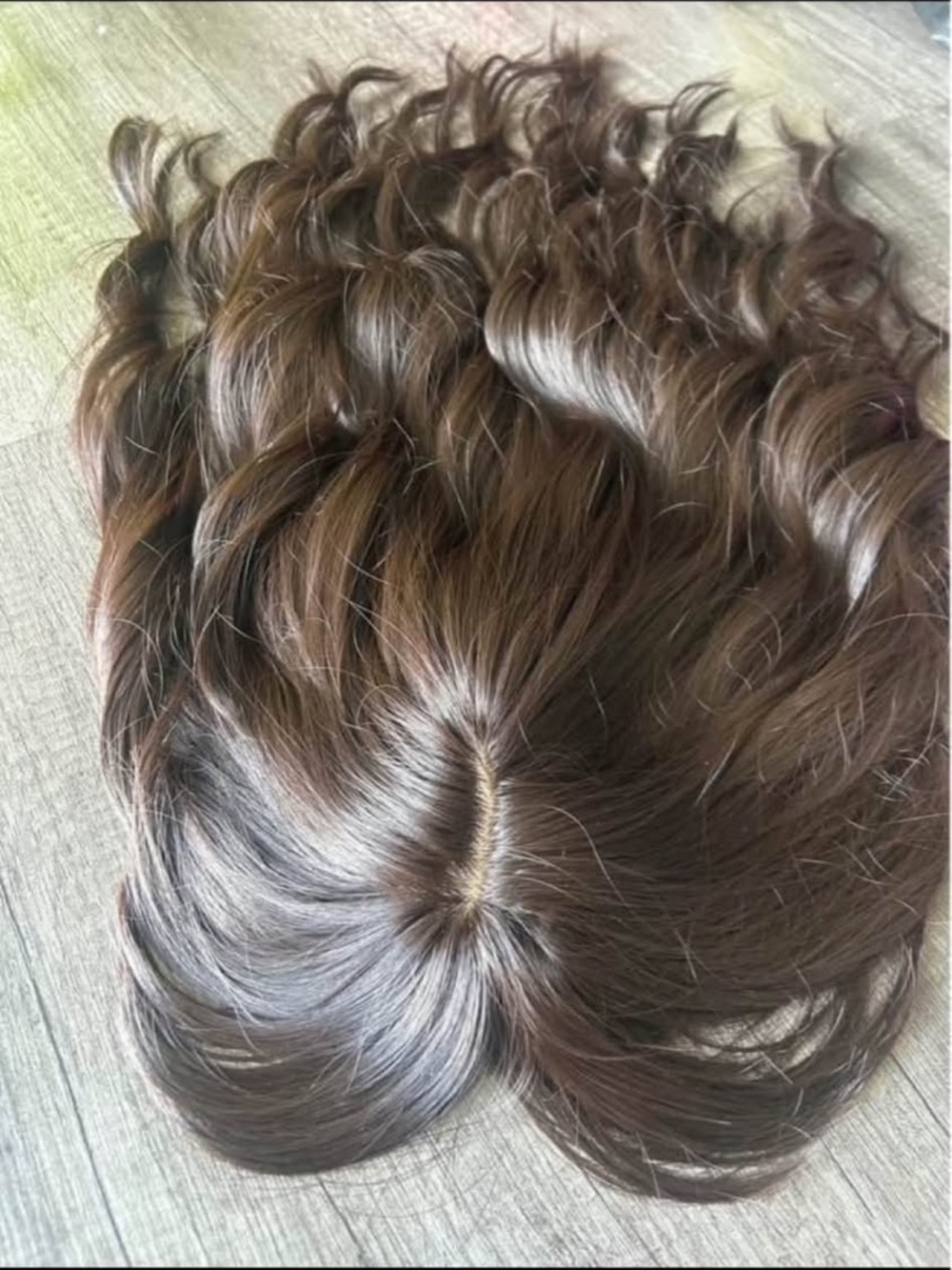 Natural Brown Women’s Hair Topper – Lightweight Coverage Synthetic